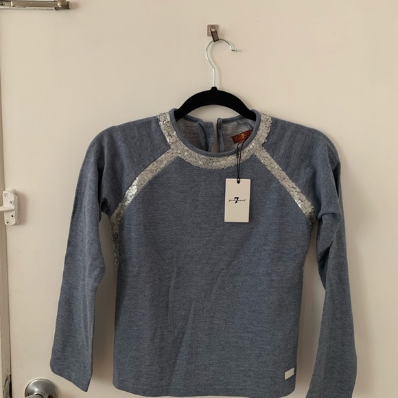 NWT 7 for all Mankind kids sequence long sleeve - Picture 2 of 7